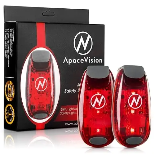 LED Safety Light (2 Pack) - Clip On Strobe/Running Lights for Runners, Dog, Bike, Walking, Boat, Kayak, Stroller and More - High Visibility Accessories for Your Reflective Gear, Bicycle - 6