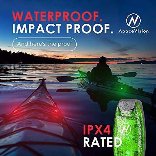 LED Safety Light (2 Pack) - Clip On Strobe/Running Lights for Runners, Dog, Bike, Walking, Boat, Kayak, Stroller and More - High Visibility Accessories for Your Reflective Gear, Bicycle - 6