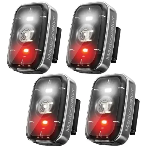 LED Safety Light, Clip On Strobe/Running Lights for Runners, Bike Tail Light with 5 Lighting Modes, High Visibility Accessories for Cycling, Hiking, Dogs and Kids - 6