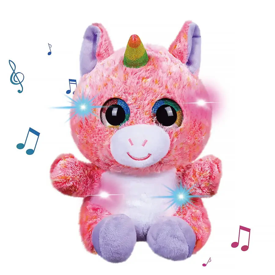 LED Light Bear up Bear Plush Toy, Creative Night Light & Bedtime Music,Glow Soft Plush Toy,Gifts Christmas,Birthday for 3+ Kids - 1