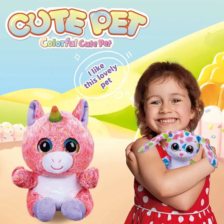 LED Light Bear up Bear Plush Toy, Creative Night Light & Bedtime Music,Glow Soft Plush Toy,Gifts Christmas,Birthday for 3+ Kids - 4