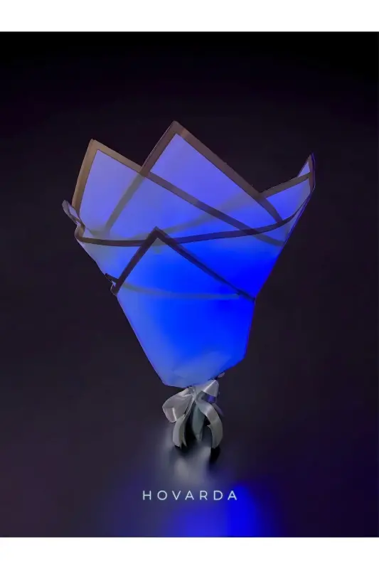 LED Lighted Blue Butterfly Bouquet Gift for Loved One Birthday Mother Friend - 7