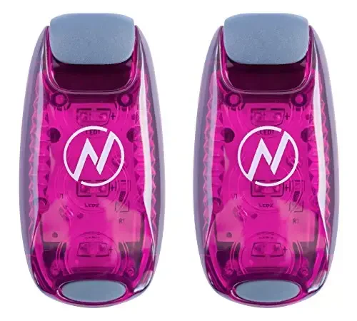 LED Safety Light (2 Pack) - Clip On Strobe/Running Lights for Runners, Dog, Bike, Walking, Boat, Kayak, Stroller and More - High Visibility Accessories for Your Reflective Gear, Bicycle - 1