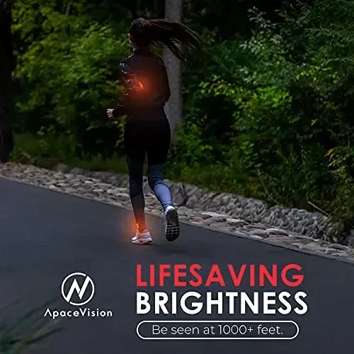 LED Safety Light (2 Pack) - Clip On Strobe/Running Lights for Runners, Dog, Bike, Walking, Boat, Kayak, Stroller and More - High Visibility Accessories for Your Reflective Gear, Bicycle - 3
