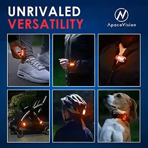 LED Safety Light (2 Pack) - Clip On Strobe/Running Lights for Runners, Dog, Bike, Walking, Boat, Kayak, Stroller and More - High Visibility Accessories for Your Reflective Gear, Bicycle - 5
