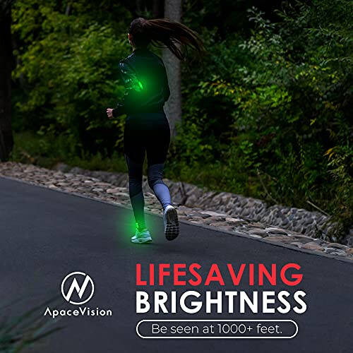 LED Safety Light (2 Pack) + Free Bonuses | Clip On Strobe/Running Lights for Runners, Dogs, Bike, Walking | The Best High Visibility Accessories for Your Reflective Gear, Bicycle etc - 3