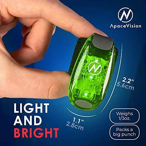 LED Safety Light (2 Pack) + Free Bonuses | Clip On Strobe/Running Lights for Runners, Dogs, Bike, Walking | The Best High Visibility Accessories for Your Reflective Gear, Bicycle etc - 4
