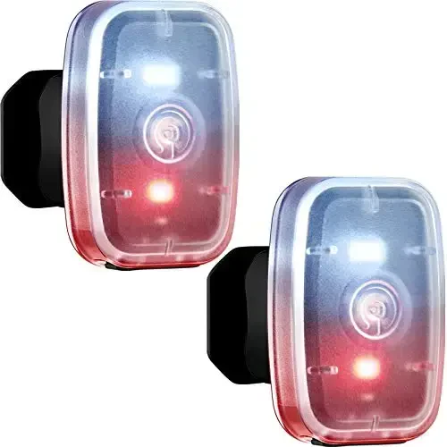 LED Safety Running Lights for Runners USB Rechargeable Bike Rear Light Clip on Strobe Running Lights with 5 Modes Blinking Walking Lights for Night Cycling Hiking Pet - 5