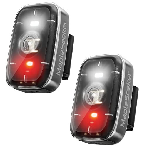 LED Xavfsizlik Chiroqi, Yuguruvchilar uchun Kliplarga o'rnatiladigan Stroboskop / Yuguruvchi Chiroqlar, 5 Yoritish Rejimiga ega Velosiped Orqa Chiroqi, Velosiped haydash, Piyoda yurish, Itlar va Bolalar uchun Yuqori Ko'rinishli Aksessuarlar 