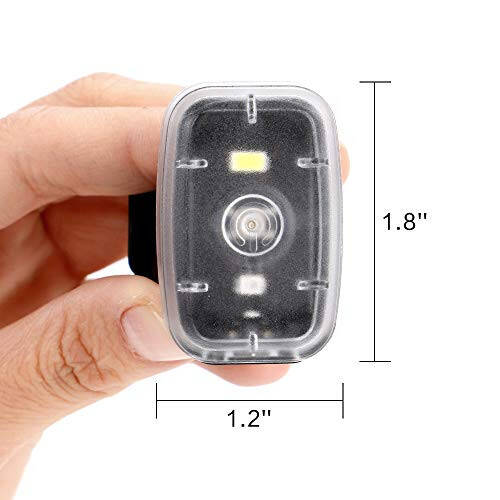 LED Xavfsizlik Chiroqi, Yuguruvchilar uchun Kliplarga o'rnatiladigan Stroboskop / Yuguruvchi Chiroqlar, 5 Yoritish Rejimiga ega Velosiped Orqa Chiroqi, Velosiped haydash, Piyoda yurish, Itlar va Bolalar uchun Yuqori Ko'rinishli Aksessuarlar - 7