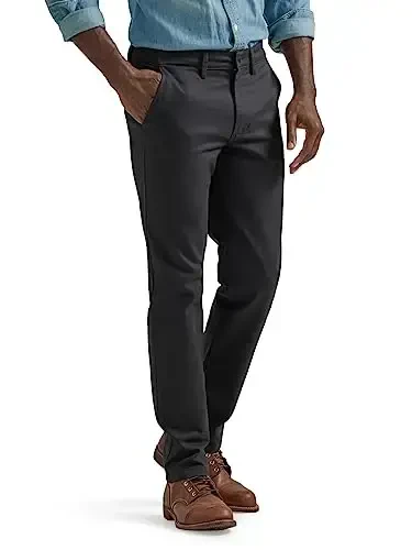 Lee Men's Flat Front Slim Straight Pant 