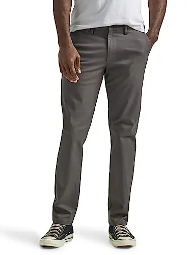 Lee Men's Flat Front Slim Straight Pant - LEE