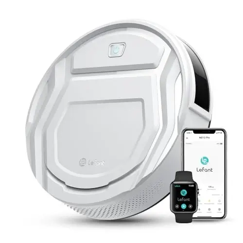 Lefant M210 Pro Robot Chang'irg'ich, 2200Pa So'rish Kuchi, 120 Minut Ish Vaqti, 6 Tozalash Rejimlari, Jim, O'zi Zaryadlanadigan, Wi-Fi/Ilovalar Boshqaruvi, Uy Hayvonlari Junlari va Qattiq Pol Uchun Ideal, Oq - 6