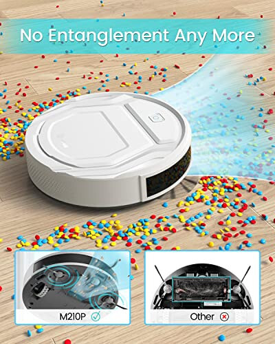 Lefant M210 Pro Robot Vacuum, 2200Pa Suction, 120 Mins Runtime, 6 Cleaning Modes, Quiet, Self-Charging, Wi-Fi/App Control, Ideal for Pet Hair and Hard Floor, White - 2