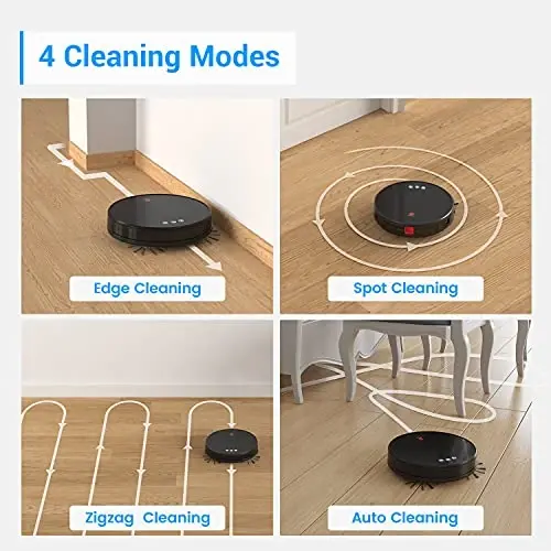 Lefant Robot changyutgich va mop, 3200Pa so‘rish quvvatiga ega robot changyutgich, aqlli navigatsiya, 150 daqiqa ishlash vaqti, Alexa va Google Assistant bilan ishlaydi, o‘z-o‘zidan zaryadlanadi, uy hayvonlari juni, pol, gilam uchun ideal (U180) - 3