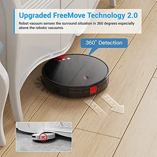 Lefant Robot changyutgich va mop, 3200Pa so‘rish quvvatiga ega robot changyutgich, aqlli navigatsiya, 150 daqiqa ishlash vaqti, Alexa va Google Assistant bilan ishlaydi, o‘z-o‘zidan zaryadlanadi, uy hayvonlari juni, pol, gilam uchun ideal (U180) - 5