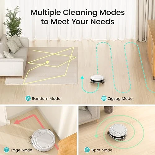 Lefant Robot Vacuum Cleaner, Strong Suction, 120 Mins Runtime, Slim, Low Noise, Automatic Self-Charging, Wi-Fi/App/Alexa Control, Ideal for Pet Hair Hard Floor and Daily Cleaning, M210 - Lefant (1)
