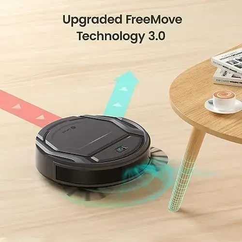 Lefant Robot Vacuum Cleaner M210 Pro,Slim,Quiet,2200Pa Suction,120 Min Self-Charging Robotic Vacuums, Freemove 3.0,WiFi/APP/Alexa,6 Cleaning Modes Ideal for Hard Floors Pet Hair Low Carpet,Black - 4