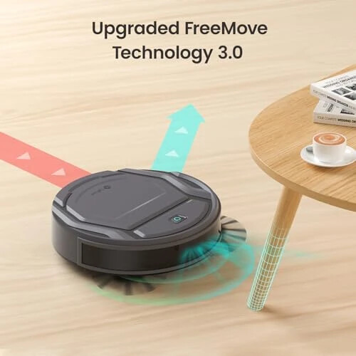Lefant Robot Vacuum Cleaner M210 Pro,Slim,Quiet,2200Pa Suction,120 Min Self-Charging Robotic Vacuums, Freemove 3.0,WiFi/APP/Alexa,6 Cleaning Modes Ideal for Hard Floors Pet Hair Low Carpet,Gray - Lefant