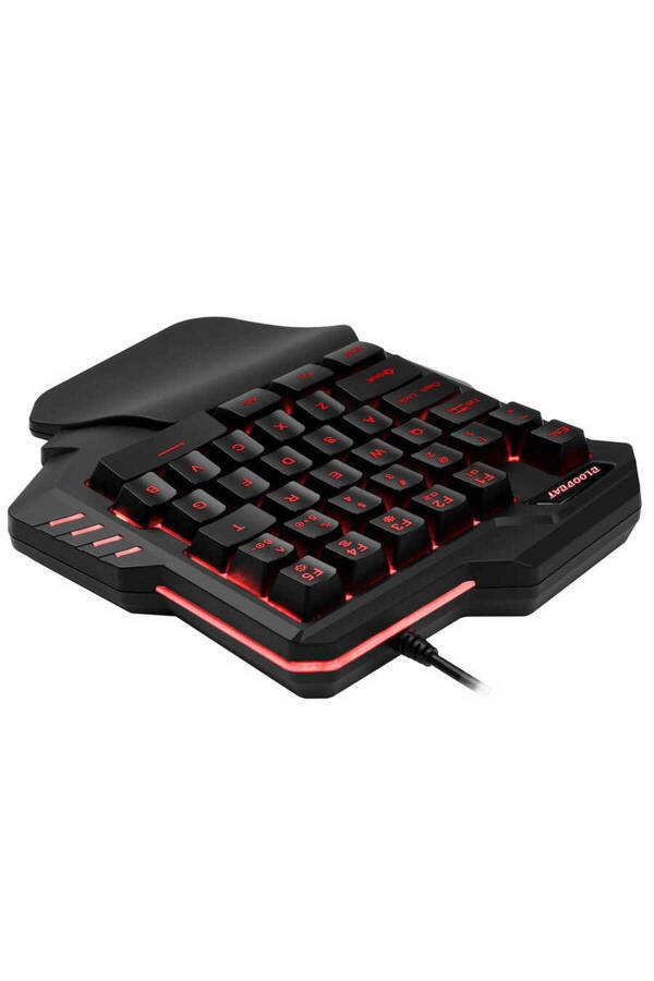 Left Hand Mini Gaming Keyboard Wrist Fatigue Prevention 35 Keys, Portable Design - 6