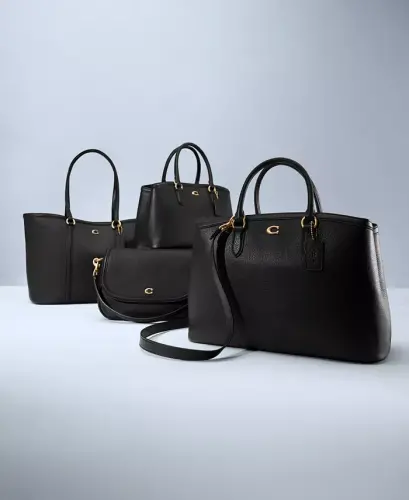 Legacy Small Pebble Leather Crossbody Shoulder Bag - Brass/Black - 5