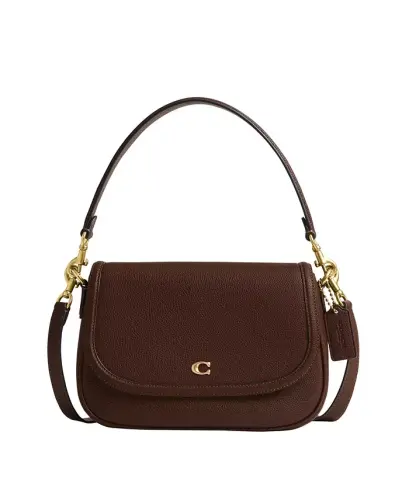 Legacy Small Pebbled Leather Shoulder Bag-maple - 1