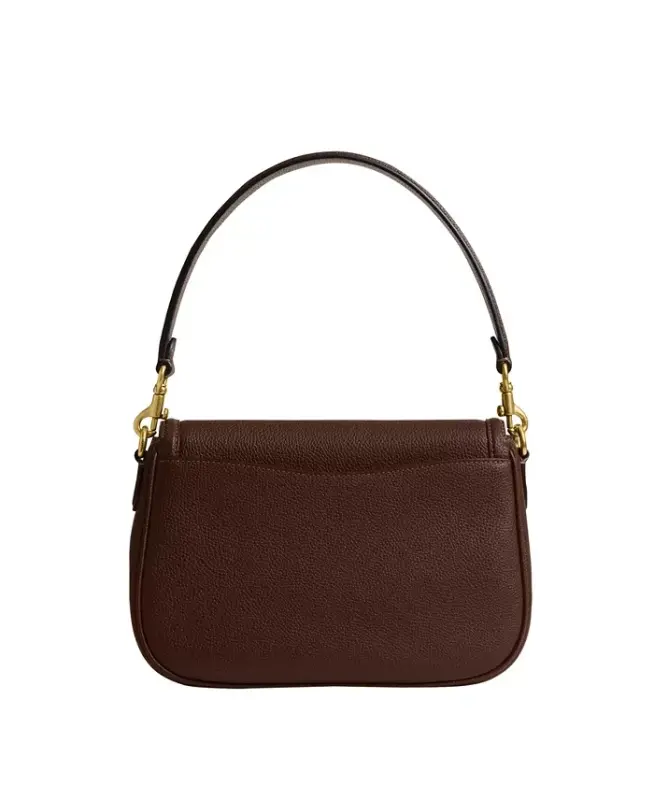 Legacy Small Pebbled Leather Shoulder Bag-maple - 2