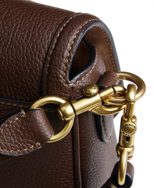 Legacy Small Pebbled Leather Shoulder Bag-maple - 7