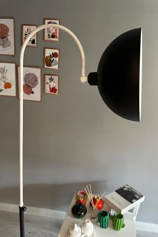 Legend Floor Lamp Movable Head Modern Decorative Metal Living Room Study Room Lamp-Black - 3