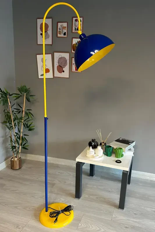 Legend Lambader Adjustable Head Modern Decorative Metal Living Room Study Room Lamp-yellow - 1