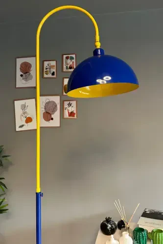 Legend Lambader Adjustable Head Modern Decorative Metal Living Room Study Room Lamp-yellow - 5