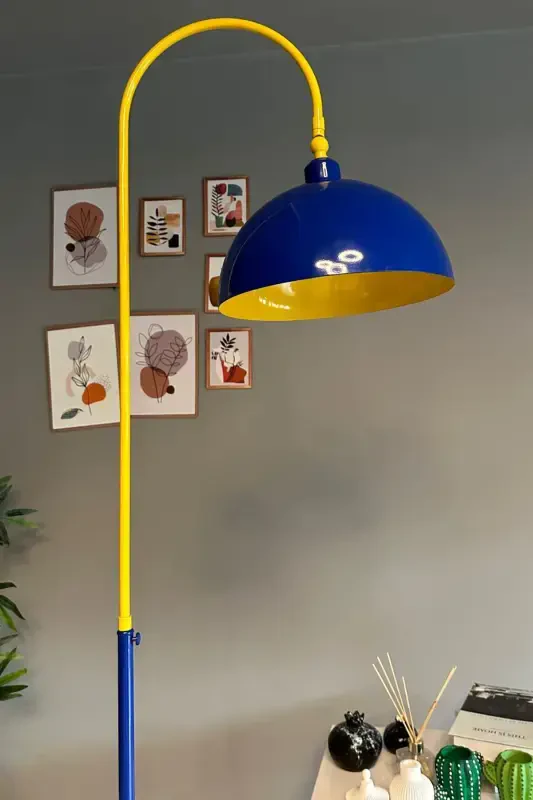 Legend Lambader Adjustable Head Modern Decorative Metal Living Room Study Room Lamp-yellow - 5