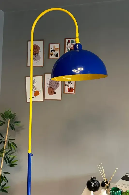 Legend Lambader Adjustable Head Modern Decorative Metal Living Room Study Room Lamp-yellow - 6