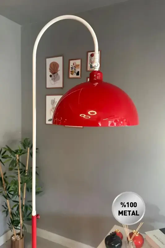 Legend Of North Торшер Подвижная Головка Современная Декоративная Металлическая Лампа для Гостиной Кабинета - Красный - 2