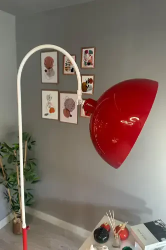 Legend Of North Торшер Подвижная Головка Современная Декоративная Металлическая Лампа для Гостиной Кабинета - Красный - 4