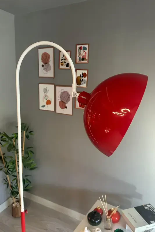 Legend Of North Торшер Подвижная Головка Современная Декоративная Металлическая Лампа для Гостиной Кабинета - Красный - 4