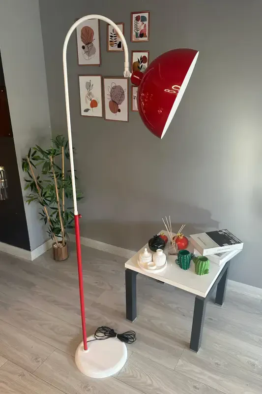 Legend Of North Торшер Подвижная Головка Современная Декоративная Металлическая Лампа для Гостиной Кабинета - Красный - 5