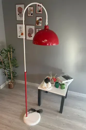 Legend Of North Торшер Подвижная Головка Современная Декоративная Металлическая Лампа для Гостиной Кабинета - Красный - 6