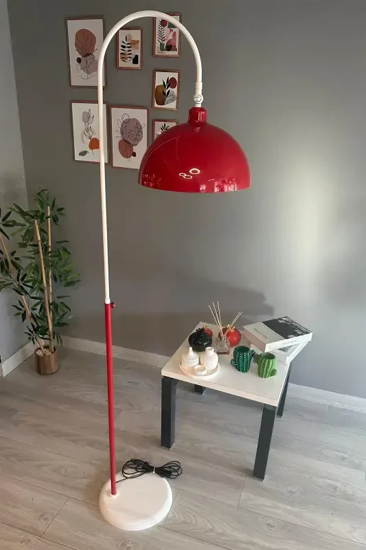 Legend Of North Торшер Подвижная Головка Современная Декоративная Металлическая Лампа для Гостиной Кабинета - Красный - 6
