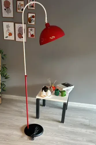 Legend Of North Торшер Подвижная Головка Современный Декоративный Металлический Торшер для Гостиной Кабинета - Красный - 1