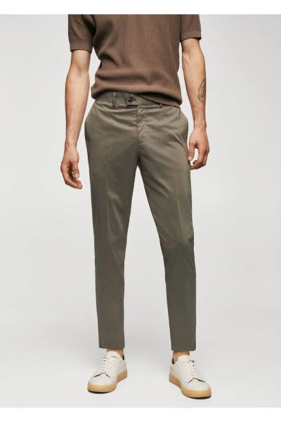 Легкие хлопковые брюки - MANGO MAN