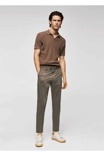 Легкие хлопковые брюки - MANGO MAN (1)