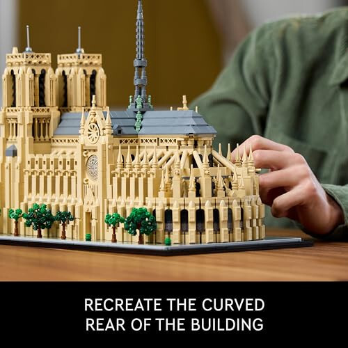 LEGO Architecture Notre-Dame de Paris Kopyası, Mimarlık Modeli Seti, Yetişkinler İçin Koleksiyonluk Yapı Seti, İnşa Et ve Sergile Hediyesi, Tarih, Seyahat ve Sanat Severler İçin Hediye Fikirleri, 21061 - 3