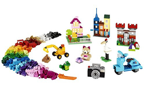 LEGO Classic Büyük Yaratıcı Tuğla Kutusu 10698 Yapı Oyuncak Seti, Ev veya Sınıflar İçin Oyuncak Saklama Çözümü, Çocuklar, Erkekler ve Kızlar İçin Etkileşimli Yapı Oyuncağı - 14