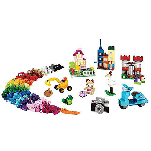 LEGO Classic Katta Yaratıcı G'ishtlar Qutisi 10698 Qurilish O'yinchoq To'plami, Uy yoki Sinflar Uchun O'yinchoq Saqlash Yechimi, Bolalar, O'g'il va Qizlar Uchun Interaktiv Qurilish O'yinchoq - 10