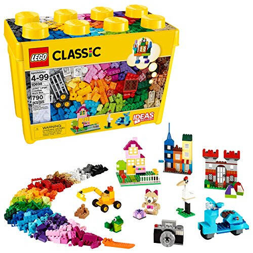 LEGO Classic Large Creative Brick Box 10698 Building Toy Set, Toy Storage Solution for Home or Classrooms, Interactive Building Toy for Kids, Boys, and Girls - 13