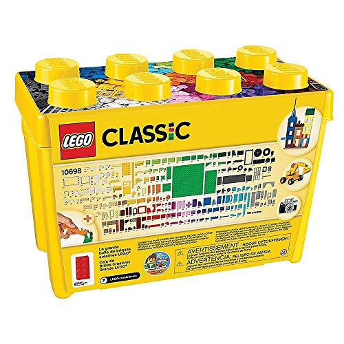 LEGO Classic Large Creative Brick Box 10698 Building Toy Set, Toy Storage Solution for Home or Classrooms, Interactive Building Toy for Kids, Boys, and Girls - 7