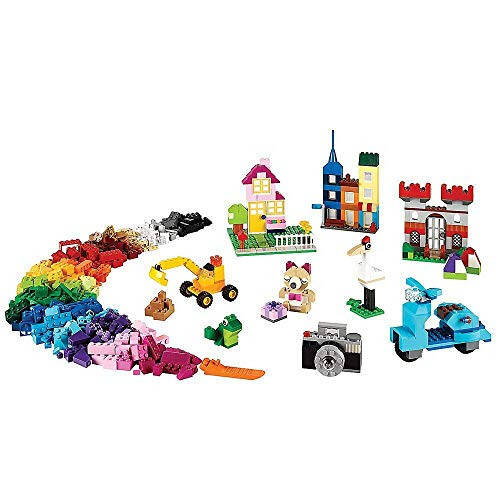 LEGO Classic Large Creative Brick Box 10698 Building Toy Set, Toy Storage Solution for Home or Classrooms, Interactive Building Toy for Kids, Boys, and Girls - 10