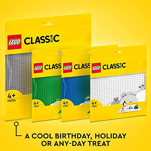 LEGO Classic Yeşil Temel Plaka, Kare 32x32 Çivi Temeli, Yapmak, Oynamak ve Sergilemek İçin Tuğla Yaratımları, Çimenli Doğa Manzaraları İçin Mükemmel, 11023 - 6