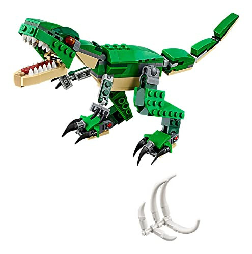 LEGO Creator 3 in 1 Mighty Dinosaur Toy, Transforms from T. rex to Triceratops to Pterodactyl Dinosaur Figures, Great Gift for 7-12 Year Old Boys & Girls, 31058 - 4